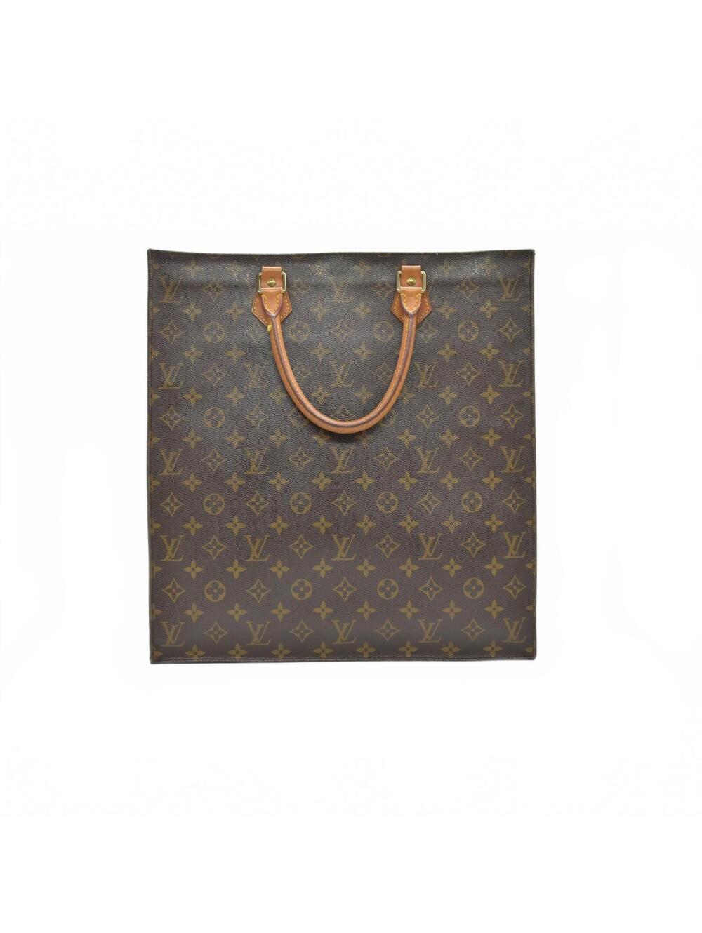 $1340 Louis Vuitton LV Hand Bag Sac Plat Brown Monogram